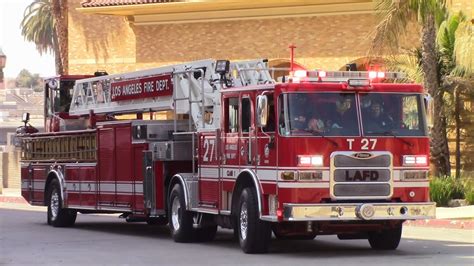 LAFD Truck 27 Responding YouTube