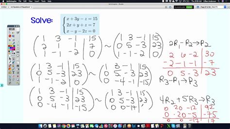 Systems Of Equations 3x3 Systems