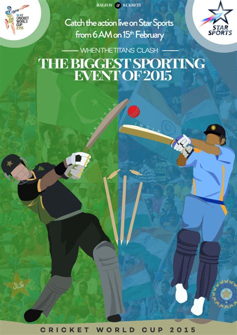 India Vs Pakistan World Cup Poster Behance