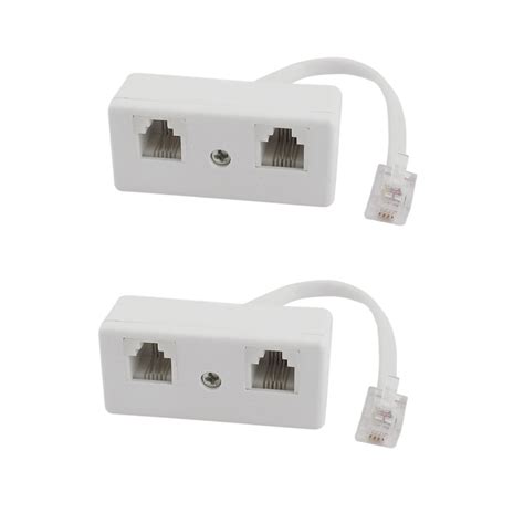 X P C Rj Male To Dual Female Telephone Line Splitter Connector