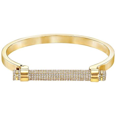 Swarovski Friend Gold Plated Crystal Bangle Crystal Bangle Bangles