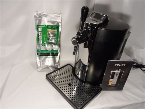 Krups Black BeerTender Beer Dispenser VB50 B90 LCD Display W 3 Tubes