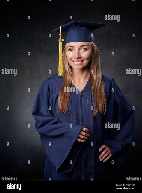 Smiling Graduate Young Woman Is Celebrating Her University Degree