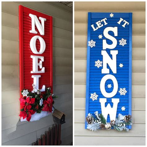 Decorated Christmas Shutters Crafty Morning