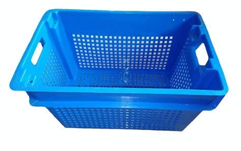 Blue Nestable Stackable Crate At Rs Piece In Ahmedabad Id