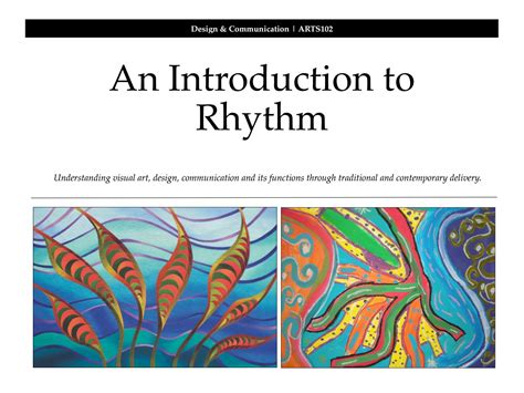 An Introduction to Rhythm in Design and Communication by Locale Media ...