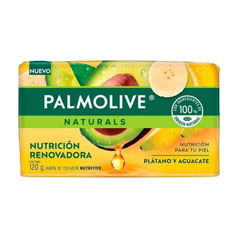 Jabón de tocador Palmolive Naturals plátano y aguacate 120 g Walmart