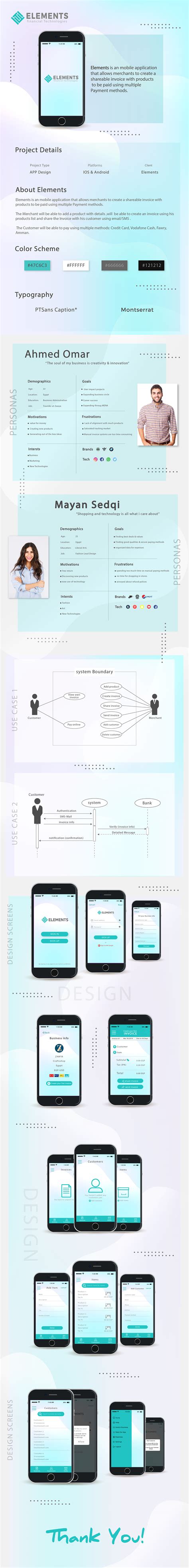 elements mobile app  behance