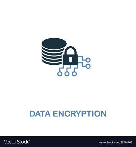 Data Encryption Icon In Two Colors Premium Design Vector Image