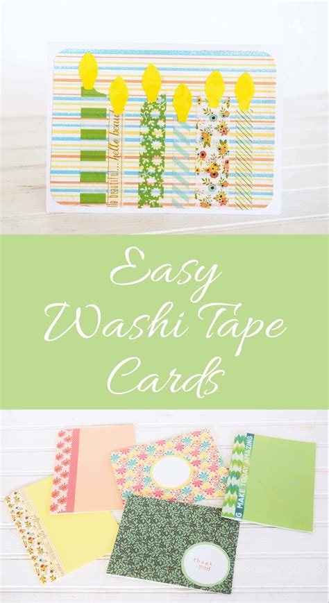 Washi Tape Cards — PACountryCrafts