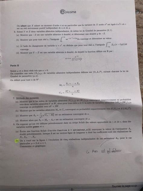 Sujet de Maths ECRICOME ECS 2022 Mister Prépa