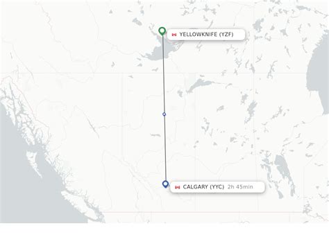 Direct Non Stop Flights From Yellowknife To Calgary Schedules