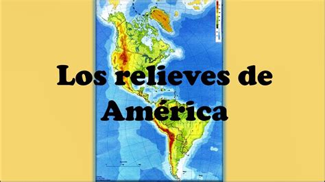 Mapa Del Relieve De America