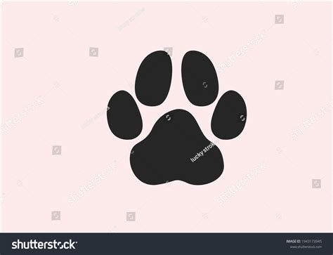 Cat Print Vector Art Design Paw Stock Vector (Royalty Free) 1943173945 ...