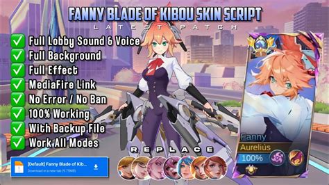 Fanny Aspirant Blade Of Kibou Skin Script Full Effect Latest Patch