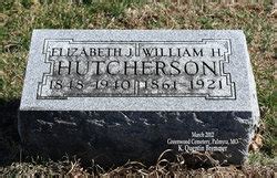 Elizabeth Jane Johnson Hutcherson M Morial Find A Grave