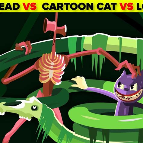 Siren Head vs Cartoon Cat vs Long Horse - Horror Monster Battle Royale ...