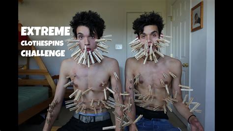 Extreme Clothespin Challenge Youtube