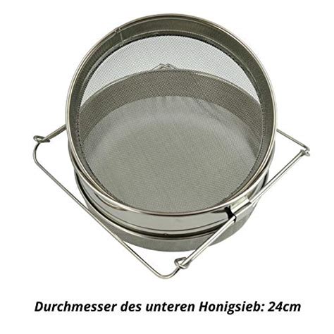 Tolegano Honigsieb Doppel Sieb Cm Edelstahl Bienen Honig Filter