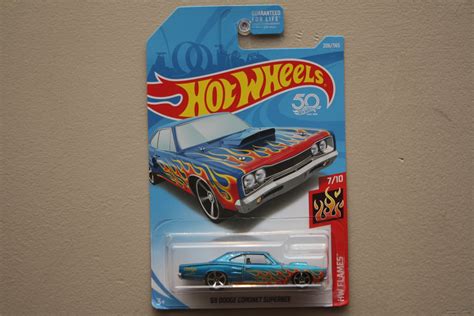 Hot Wheels Hw Flames Dodge Coronet Super Bee Blue