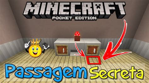 Como Fazer Passagem Secreta Super Simples Minecraft Pe Youtube