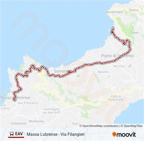 Linea Eav Orari Fermate E Mappe Massa Lubrense Via Filangieri