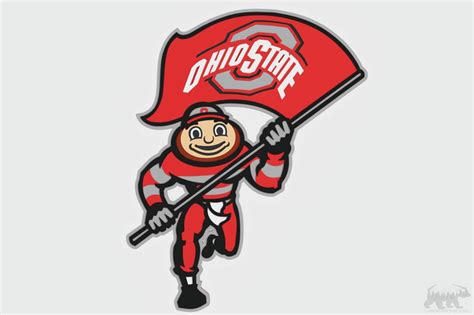 Ohio State University Mascot Layered Design For Cutting Lasercraftum