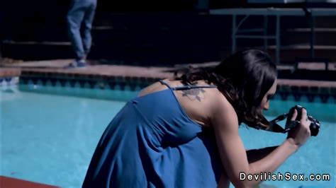 Brunette Wanks And Fucks Huge Dick Outdoors