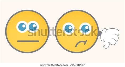 Unhappy Smiley Vector Set Stock Vector (Royalty Free) 295318637 | Shutterstock