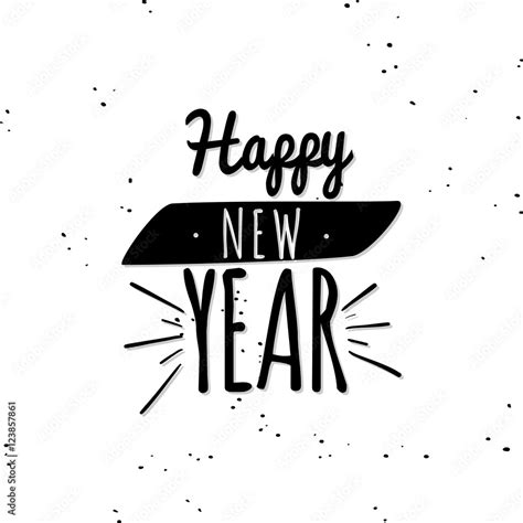 Happy New Year Stock Vektorgrafik Adobe Stock