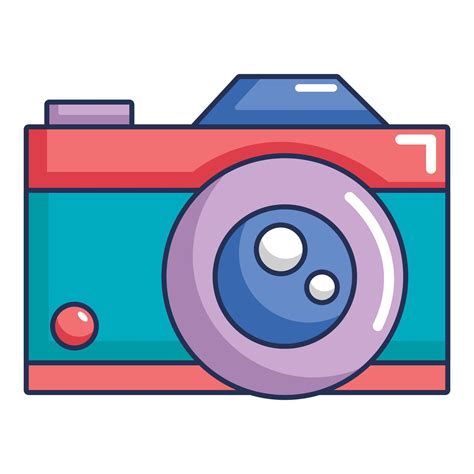 Retro camera icon, cartoon style 15070470 Vector Art at Vecteezy