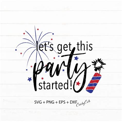 Get This Party Started Svg Fireworks Svg 4th Of July Svg Etsy Ireland