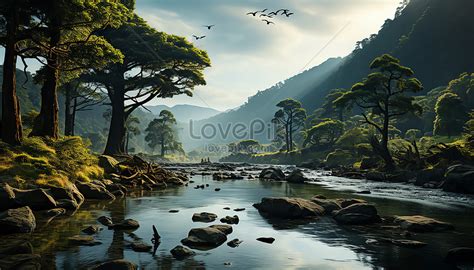 Harmony Along The Meandering River Picture And HD Photos | Free ...