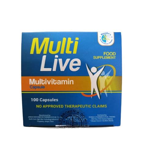 Multivit Plus Multilive Multivitamins 100 Capsule Shopee Philippines