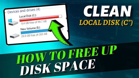 How To Clean Up Disk Space On Windows 11 Clean C Drive Full Space Youtube