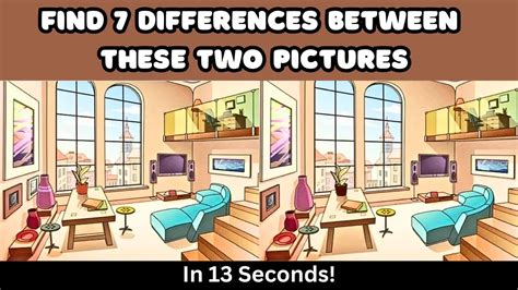 Only Sharp Eyes Can Spot All 7 Differences In These Living Room