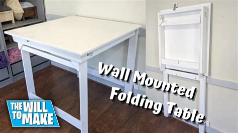 Effortless Design Create Your Own Wall Mounted Folding Kitchen Table