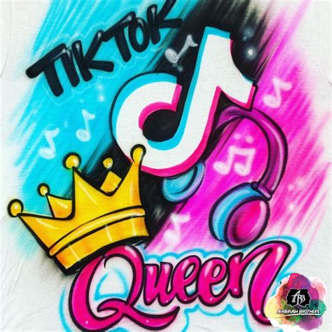 Airbrush Tiktok Queen Birthday Shirt Design Airbrush Brothers