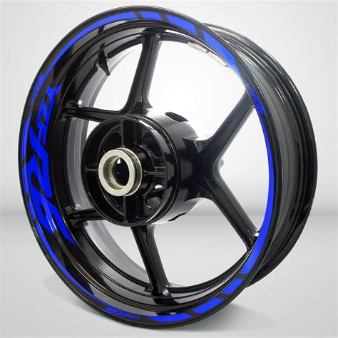 Gloss Blue Motorcycle Rim Wheel Decal Accessory Sticker Compatible With Yamaha Yzf