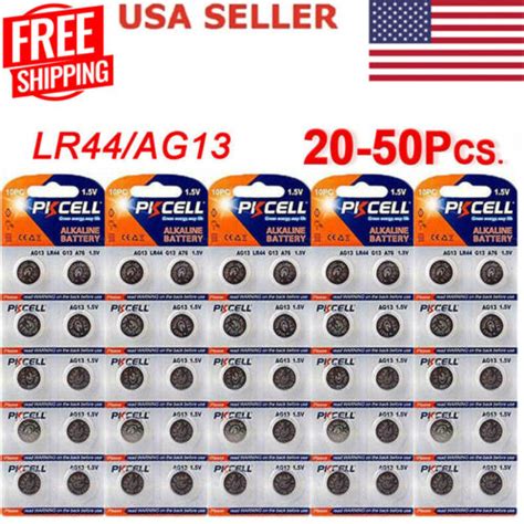 LR44 Button Cell 1 5V Alkaline Batteries AG13 A76 Watch Toy Calculator