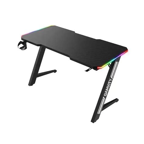 Gamvity Z Shaped X X Cm Gaming E Sports Desk With Led Rgb Light