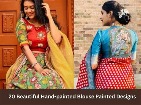 20 Beautiful Hand Painted Blouse Painted Designs