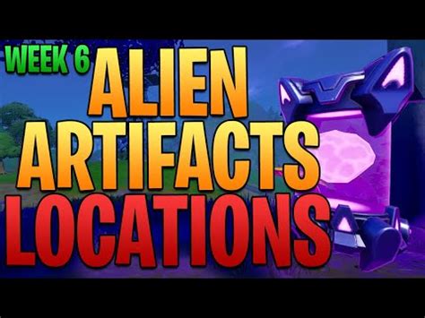 Où Trouver Des Artefacts Extraterrestres Dans Fortnite Tous Les