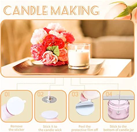 Pincute Pcs Wick Stickers For Candle Making Double Sided Heat