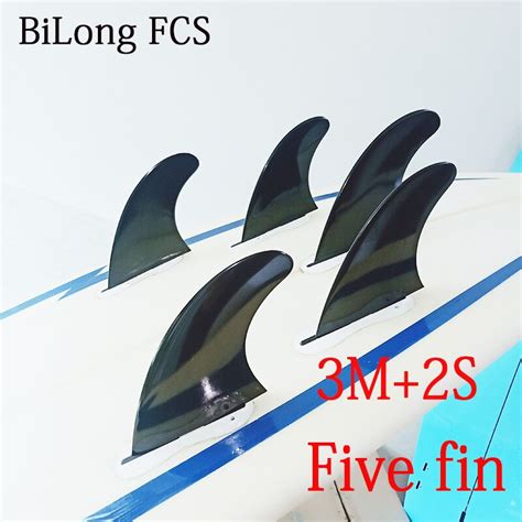 Surfboard Fins Twin Tri Quad Five Fin A Set For BiLong FCS II Fin Box