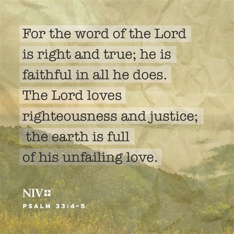 Niv Verse Of The Day Psalm 334 5 Psalms Psalm 33 Understanding