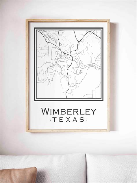 Wimberley Texas Map digital Download - Etsy