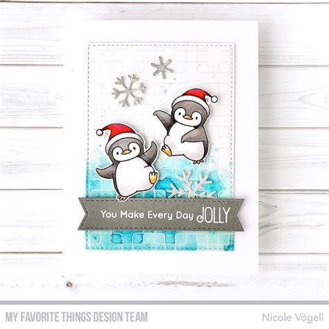 Bb Holiday Penguins Die Namics Mft Stamps