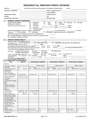 Fillable Online Bpo Form Northgate Realty Brokers Llc Fax Email