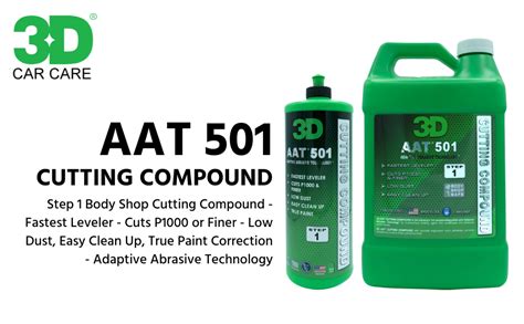 Amazon 3D AAT 501 Cutting Compound 32oz Step 1 Body Shop